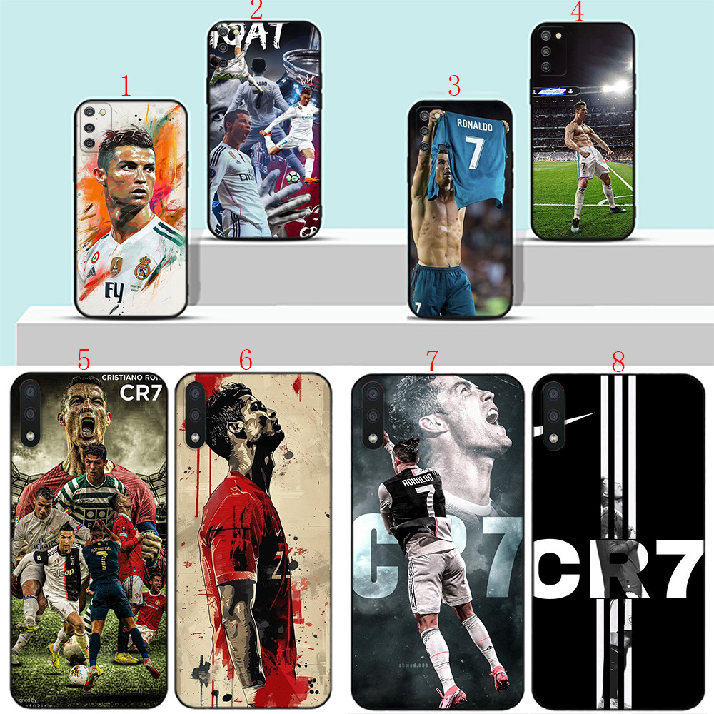 Samsung S30 Plus Ultra S24 Fe Plus Ultra S25 Pro Ultra edge A25 161MM M12 cr7 Luo เคสโทรศัพท์สีดํานุ