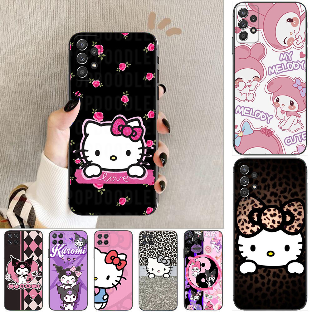 Samsung A01 EU A02 M02 F56 A03S A04 s A5 2017 A6 A7 A8 A9 Plus 2018 X3 อะนิเมะ hello kitty เคสโทรศัพ