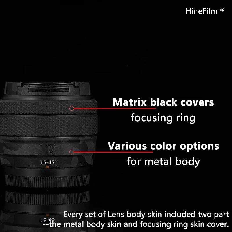 ▥ Hinefilm ผิวสําหรับ Fuji Xc15-45 เลนส์รูปลอกผิวสําหรับ Fujifilm XC 15-45 มม.F/3.5-5.6 OIS PZ