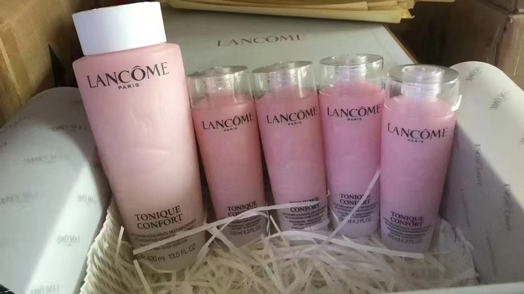 แฟชั่นขายตรง 2025 แฟชั่น One to One/130 Lancome Brand New Pink 4+1 Set ประกอบด้วย: 400ml * 1,125ml *