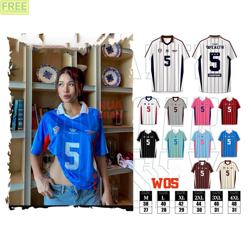 【FREE CUSTOMIZATION】W05 | เสื้อโปโลแฟชั่นคอปก แขนสั้น Oversize Unisex