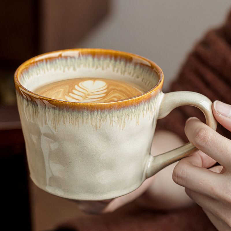 Alley หางกําพร้าข้อเสนอพิเศษแก้วเซรามิกระลอกน้ําถ้วยน้ํารูปตัววีถ้วยกาแฟในครัวเรือนอเมริกันข้อบกพร่อ