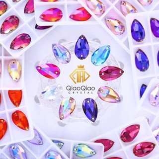 QIAO อัญมณีคุณภาพสูงสำหรับงานDIY: AB สีวางเย็บบน Rhinestone …