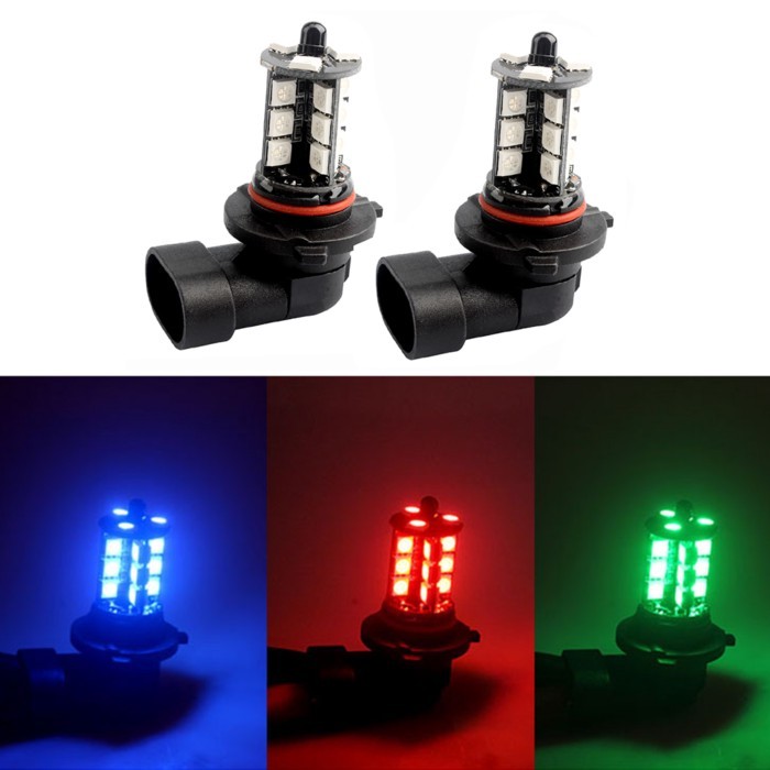 9005 LED RGB Fog Lights Bulb 9005 LED RGB Fog Lights Bulb With Remote Control 7000-8000K 0.15A 12V