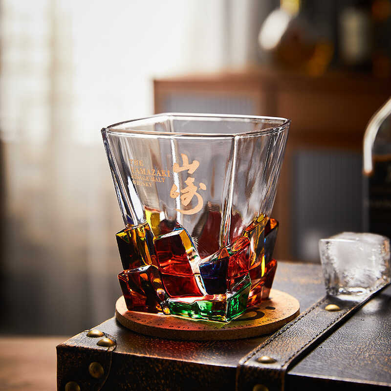 YAMAZAKI แก้วภูเขาไฟฟูจิ YAMAZAKI ส่งออก Snow Mountain แก้ววิสกี้ แก้วไวน์ คริสตัล เบียร์