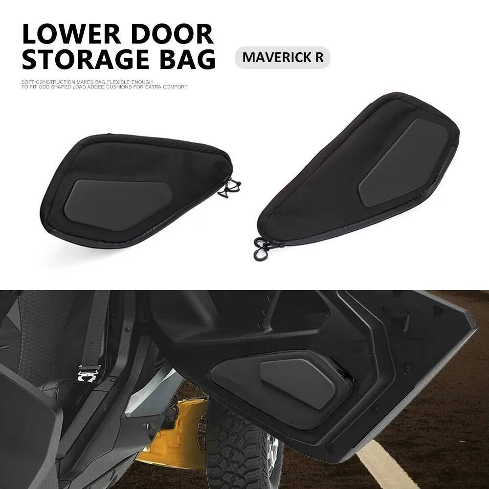 สําหรับ Can Am Maverick R UTV อุปกรณ์เสริมด้านข้างกระเป๋าสีดํา Watertight เครื่องมือกระเป๋าชุดสําหรั