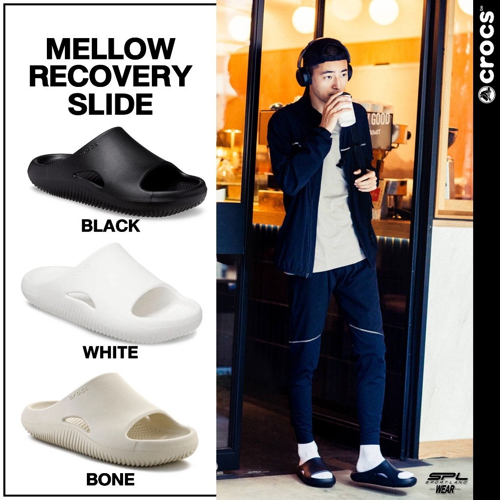 ♞,♘,♙[ลด30% เก็บโค้ด 11XTRA30] Crocs Collection รองเท้าแตะ UX Mellow Slide 208392-001 / 208392-100