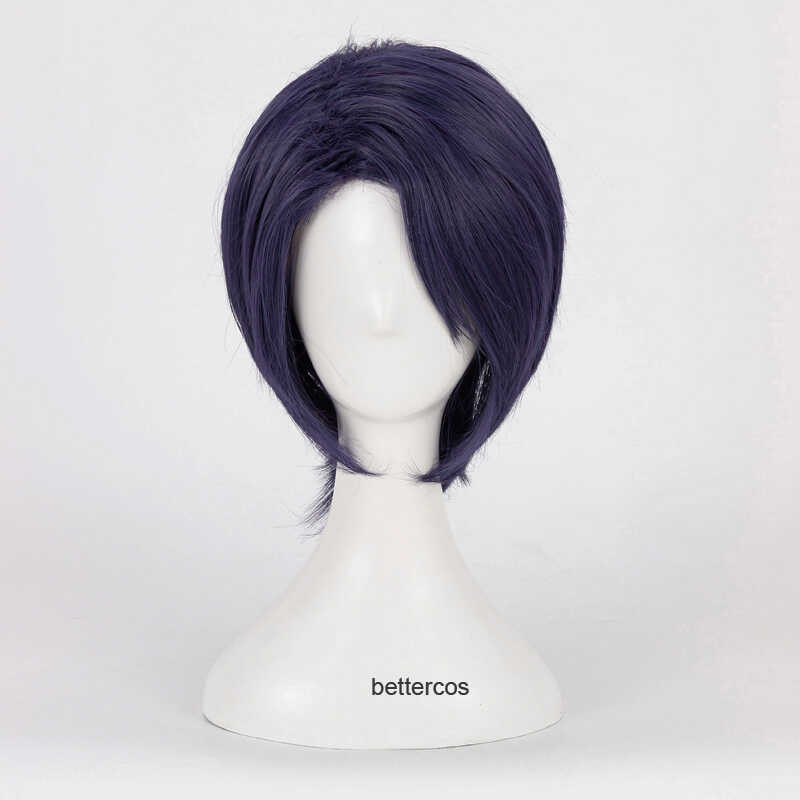 P5 Kitagawa Yusuke Cosplay Wig_persona5_พร้อมฟีเชอร์ลดหน้ายุบเข้า