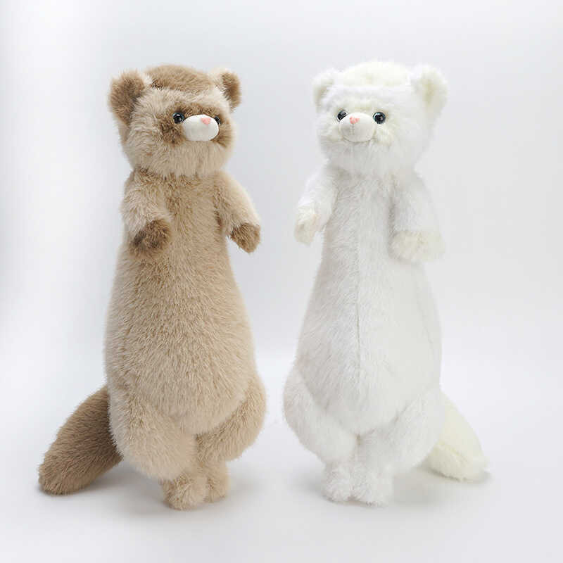 สุดน่ารัก Anglu Ferret Plush ของเล่น Neuron ตุ๊กตา Companion ตุ๊กตาหมอนยาวตุ๊กตาของขวัญวันเกิด