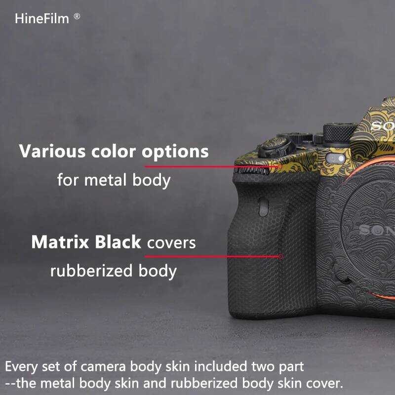 ▥ A1กล้องรูปลอก Skin Anti-Scratch Coat Wrap ฝาครอบฟิล์มสำหรับ Sony Alpha 1ผิว3m วัสดุ Protector