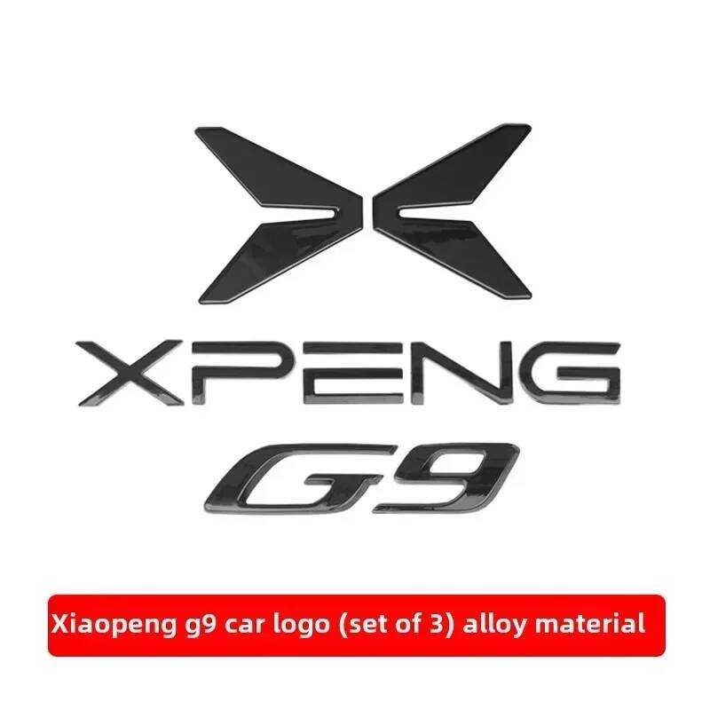 ▥ สําหรับ Xpeng G9 G6 P7i P5 G3i P7 Xiaopeng สีดําป้ายด้านหน้าด้านหลังป้ายสีดําการปรับเปลี่ยนอุ