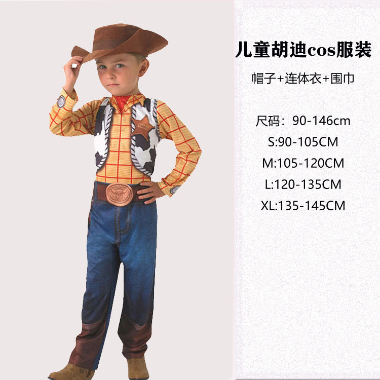 #Hot Sale# Woody Clotes Cosplay Disney Toy Story Western Cowboys Party Halloween Adult Costume
