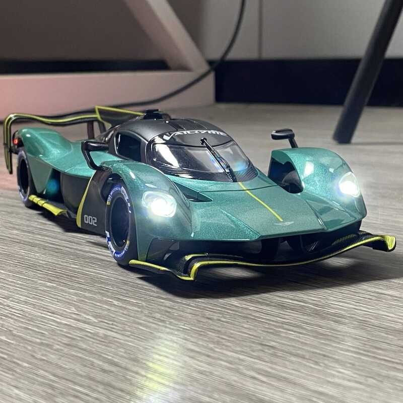 C 1:24 Aston Martin Valkyrie AMR PRO Ercar Alloy Diecast Model Car Games Child Collection Hobby Dec