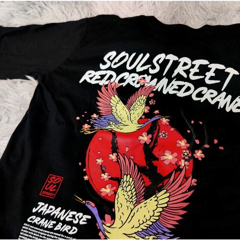 September` T-shirt เสื้อยืด  ลาย Red Crowned Crane