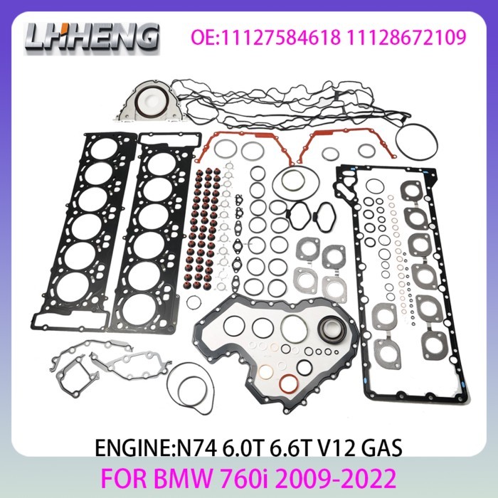 N74 Engine full gasket repair kit For BMW 760i F01 F02 F03 G11 G12 6.0L 6.6L 6.0 6.6 L T V12 GAS 09