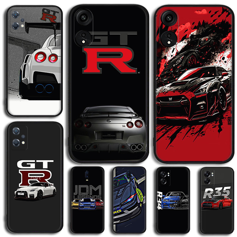 กีฬารถ GTR [U9] สําหรับ OPPO A3S A5 A37 Neo 9 A39 A57 A5S A7 A59 F1S A77 F3 TPU นุ่มสีดําป้องกันกรณี
