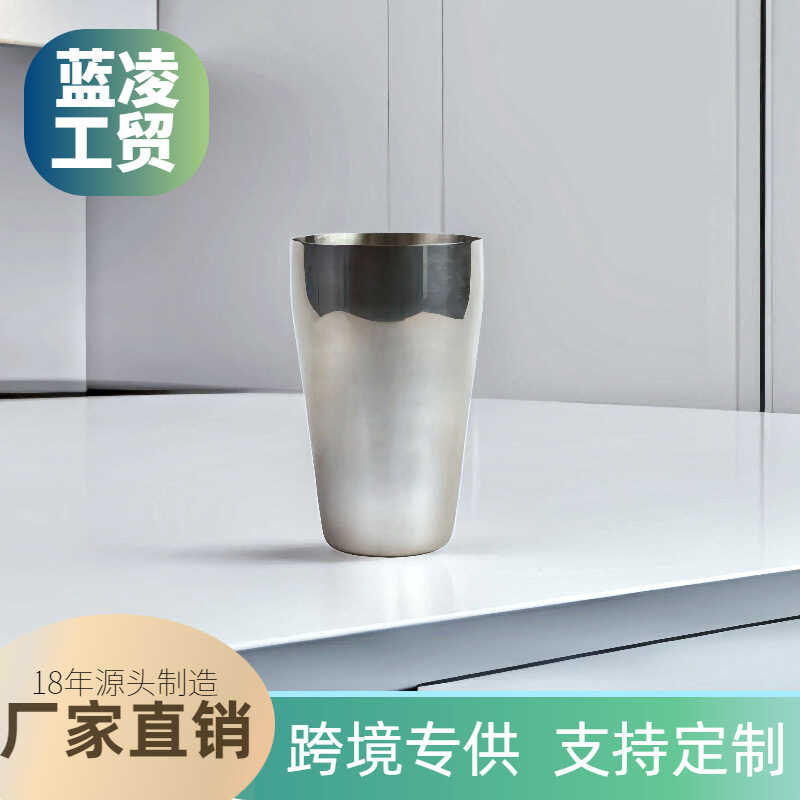 304 สแตนเลสแก้วเบียร์ม้วนตรงขอบเด็กสแตนเลสแก้วทนแรงกระแทกเลเซอร์สามารถ