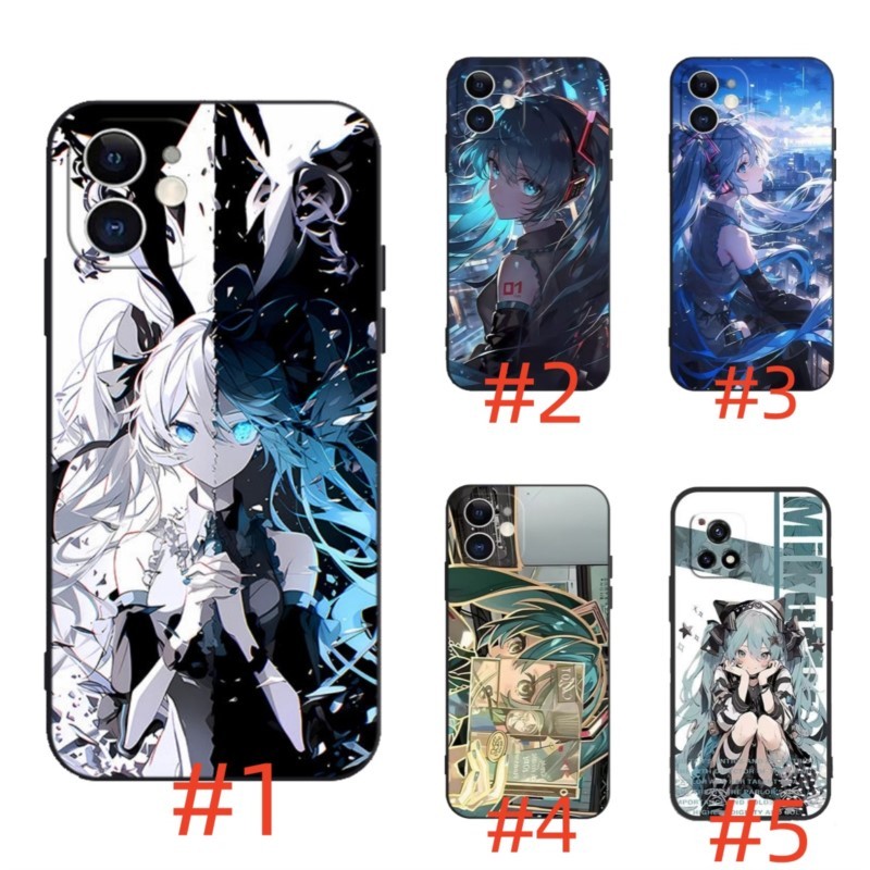สําหรับ Nubia Focus 2 Red Magic 11 10 Air 9 9S 8 8S 5S 6S 6R 7 7S Pro Plus + 5G TH1 สีดํานุ่มเคสโทรศัพท์สาวHatsune Miku