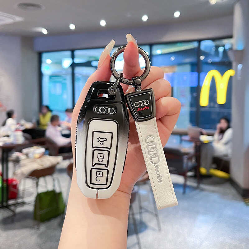 เหมาะสําหรับ 25 Audi A5L เคสกุญแจเฉพาะ Q6L e-tron Premium A6L e-tron กระเป๋าเปลือกโลหะ