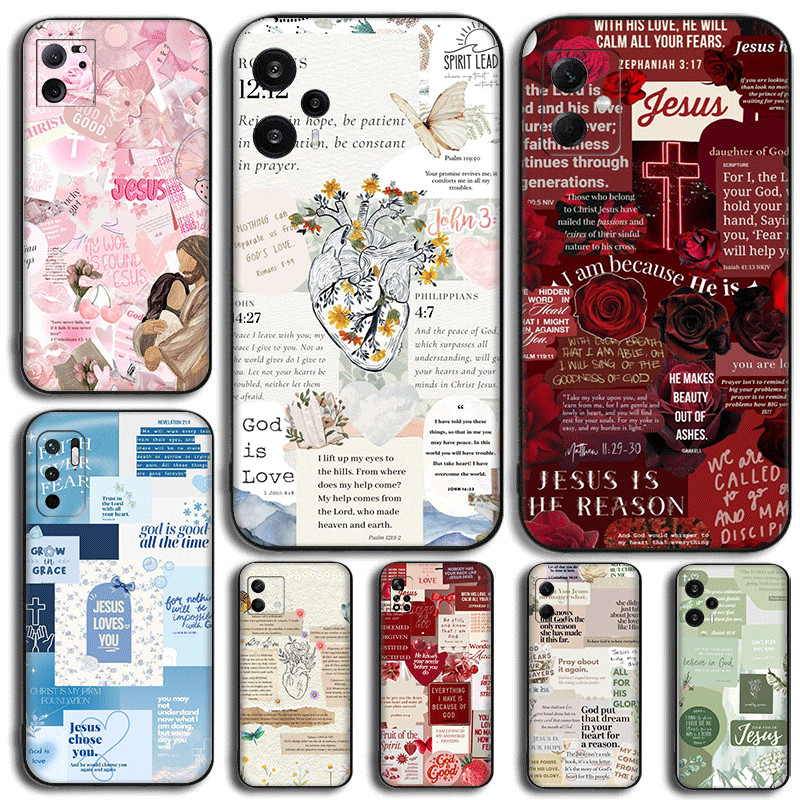 Christian Bible Scripture yk.2 สําหรับ Redmi หมายเหตุ 7 Pro 8T 9S Max 9T 10 ความเข้ากันได้เคสโทรศัพท