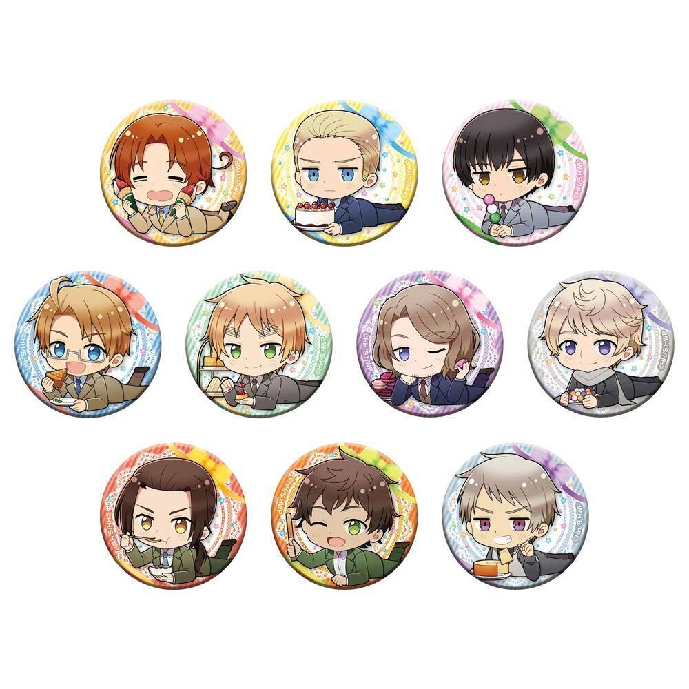 Axis Power HETALIA อะนิเมะ World Twinkle อิตาลีฝรั่งเศส USA UK สเปน Prussia Badge เข็มกลัด Pins
