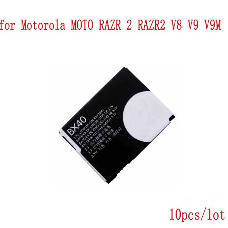 ▥ คุณภาพสูง 740Mah Bx40 แบตเตอรี่สําหรับ Motorola MOTO RAZR 2 Razr2 V8 V9 V9m โทรศัพท์มือถือ