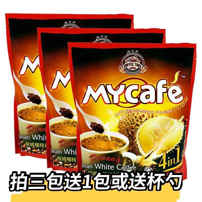 Malaysia Coffee Tree Penang Durian Four-in-One White Coffee กาแฟทุเรียน 600g * 3 ถุง