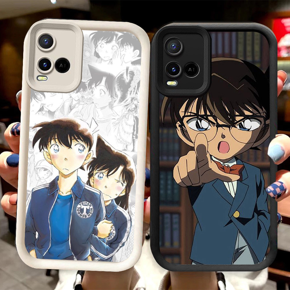 R97 Detective Conan Casing สําหรับ VIVO V20 Pro Y21s Y33s Y21 Y21t Y21e สีดําและสีขาว