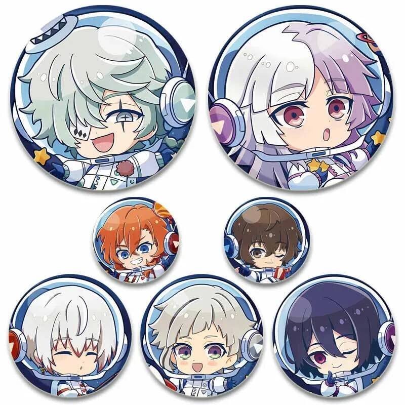 อะนิเมะ BSD Bungo Stray Dogs Chibi เหรียญเข็มกลัดการ์ตูนคอสเพลย์ Lapel Pin กระเป๋าเป้สะพายหลังเสื้อผ