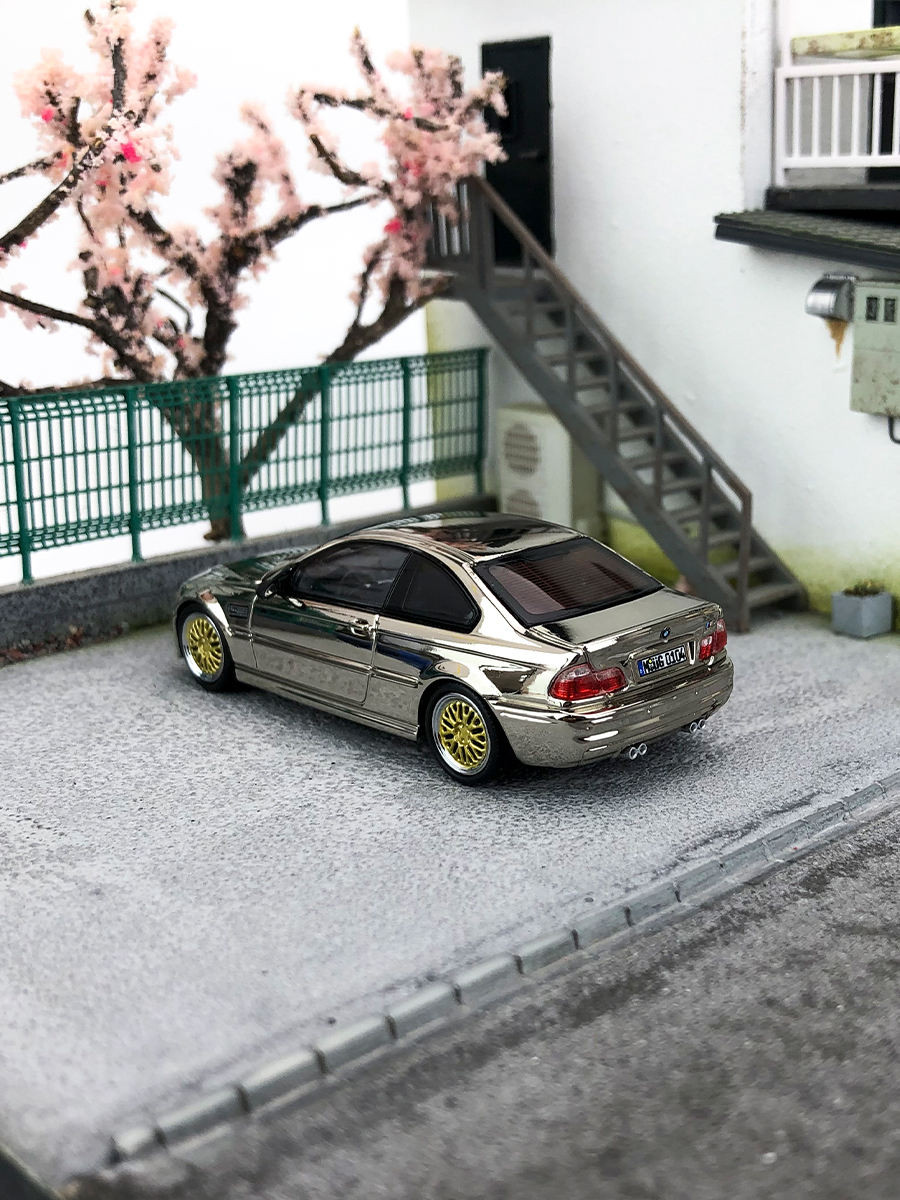 SW+SH 1: 64 BMW BMW M3 CSL E46 3 Series Sports Car 4th Generation Alloy Car Model Out of Print Car M