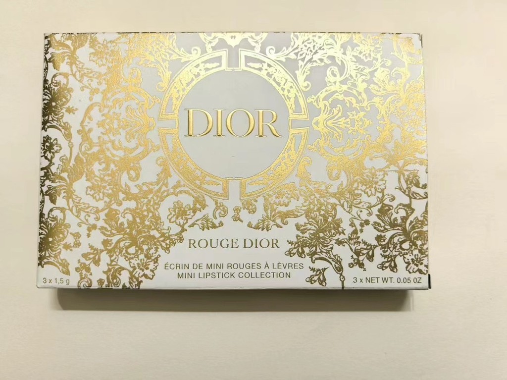 New Arrival Special/48 Dior High Ding Classic Blue Gold Lipstick ตัวอย่างชุดสามชิ้นประกอบด้วย: 1.5g 