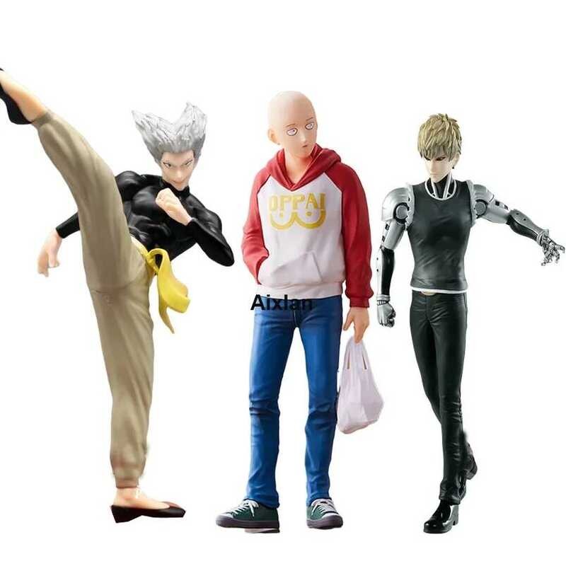 C 1 Cm Anime ONE Punch-Man Figure Garou Genos Tatsumaki Movable Saitama Prefecture PVC Action Figur