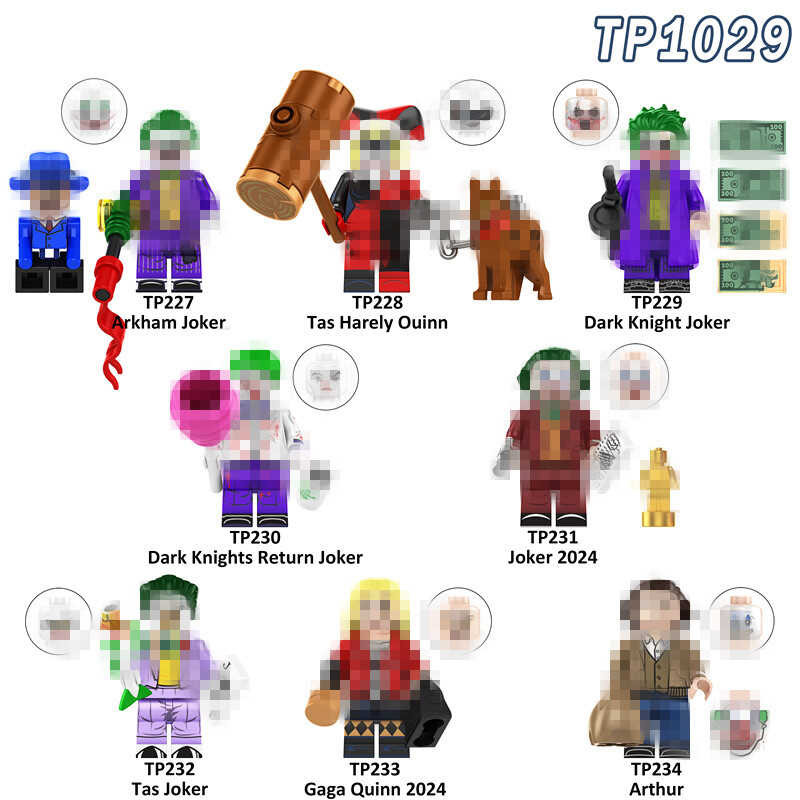 TP1029 Bagged TP227-234 ประกอบอาคารบล็อก Minifigure เด็กประกอบของเล่น