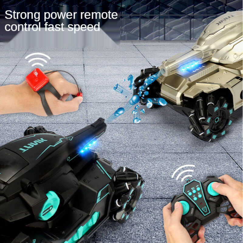 ❤ 2.4G ของเล่นรถสำหรับเด็ก Rc ถังสามารถ Fire น้ำระเบิด1:16รถถังเสือ Radioควบคุม Tanado R/U