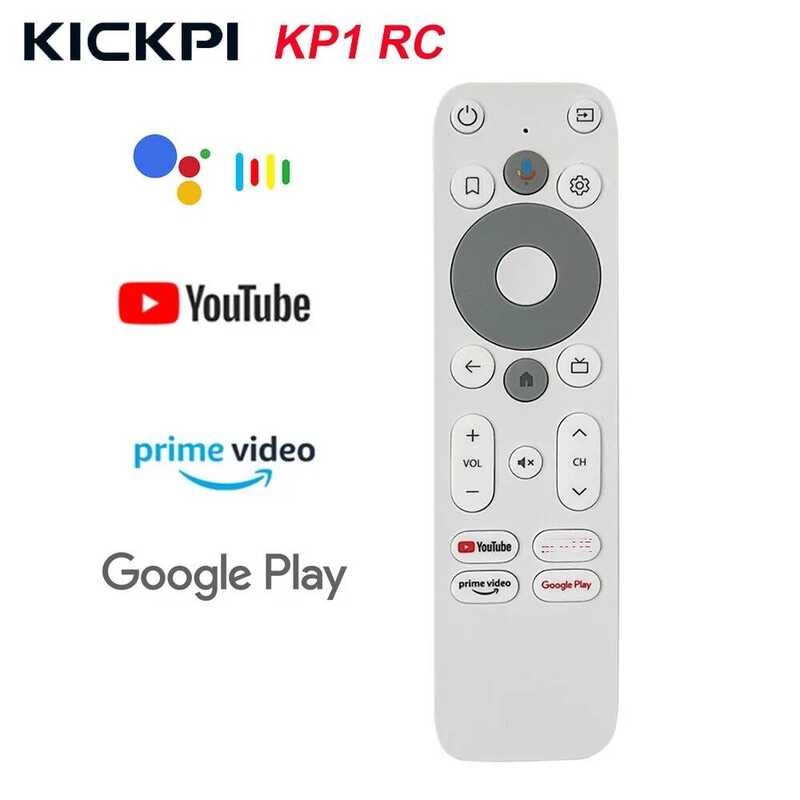 Oril KICKPI TV BT Vo รีโมทคอนโทรลสําหรับกล่องทีวีใบรับรอง KP1 Google