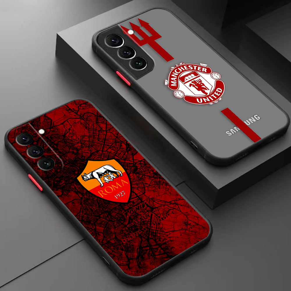 เคสโทรศัพท์ Roma Manchester 071A สําหรับ Samsung S24 S23 S25 S20 S21 S22 Plus Ultra FE A33 A54 A17 A