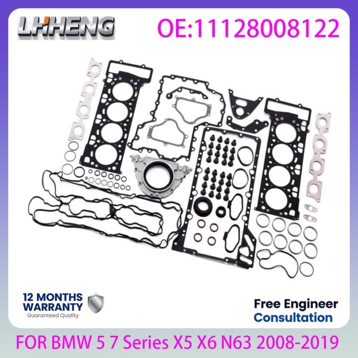 Full Engine Gasket Kit For BMW 4.4L 4.4 L T N63B40A N63B44A N63B44B V8 Turbo 5 7 Series X5 X6 F01 F