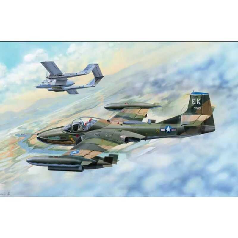 TRUMPETER 02889 1/48 เครื่องบินโจมตี A-37B "Dragonfly" ของสหรัฐฯ