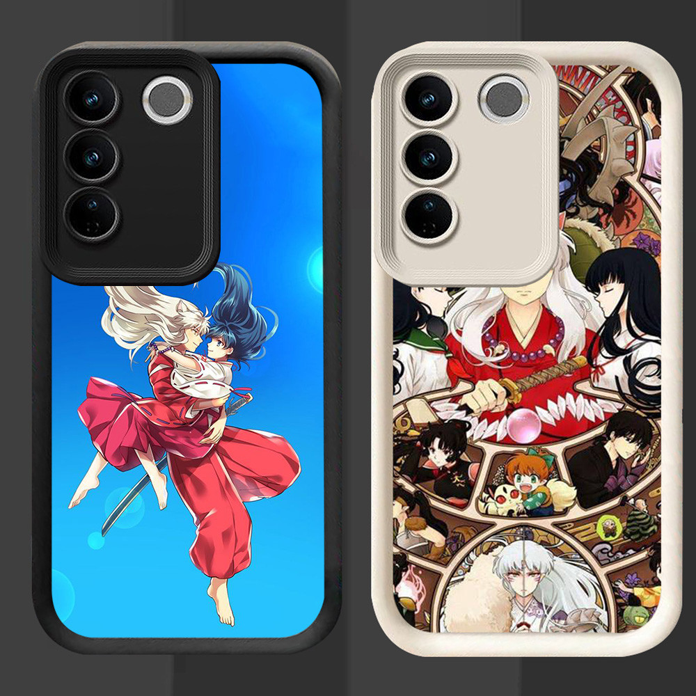 R27 เคส Inuyasha สําหรับ VIVO V29E Y81 Y81s V29 Pro Y100 สีดําและสีขาว