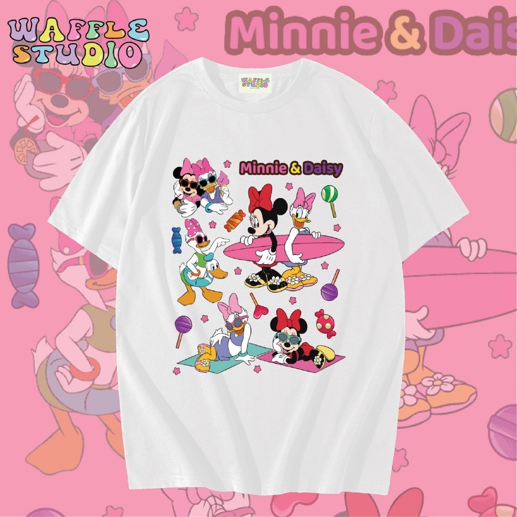 [ ส่งฟรี  ] WS0962 เสื้อยืดโอเวอร์ไซส์ เสื้อยืดเกาหลี ผ้าคอตตอน100% เสื้อยืด มิกกี้เมาส์ Mickey Mou