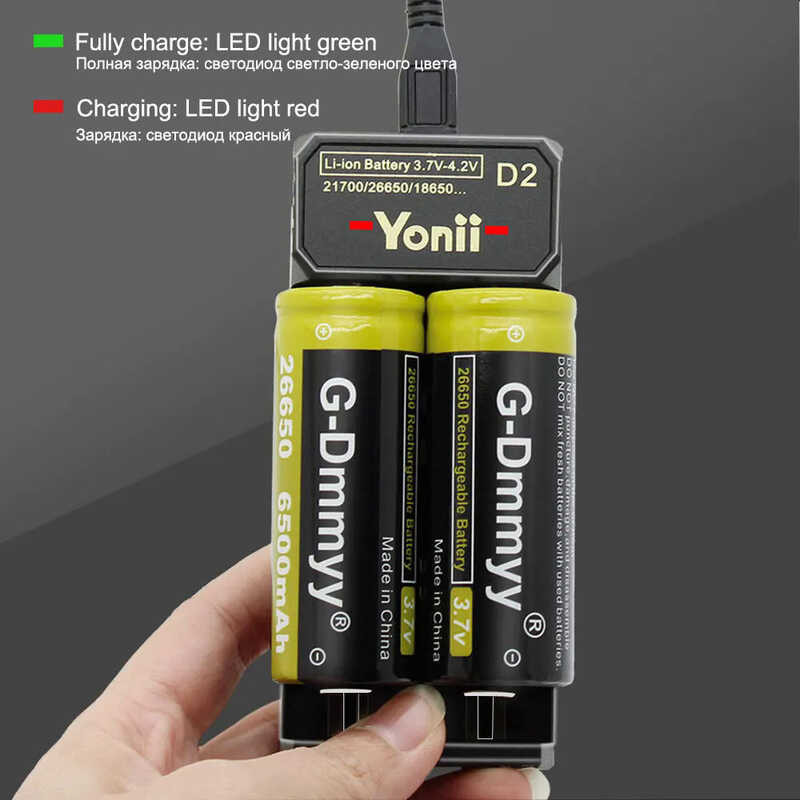 C 21700 Battery Charger For 18650 Battery LED Charger For 14500 3.7V Battery Lithium 21700 26650 22