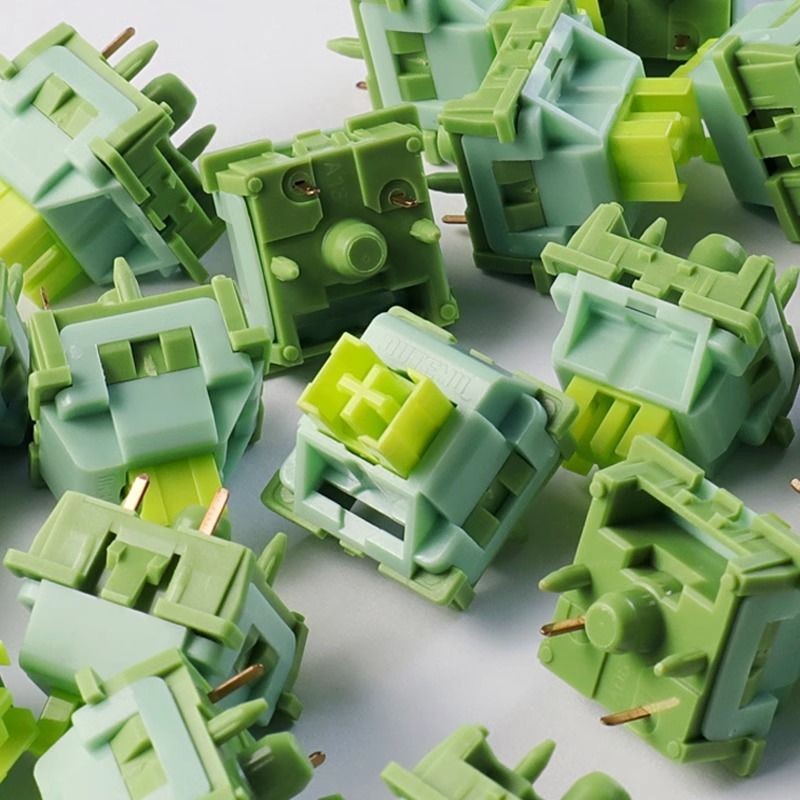 Gaote Peach Axis Upgraded Edition Lime Axis V2 คีย์บอร์ดแบบกลไก Hot Swap Silent Axis สวิตช์ย่อหน้า S