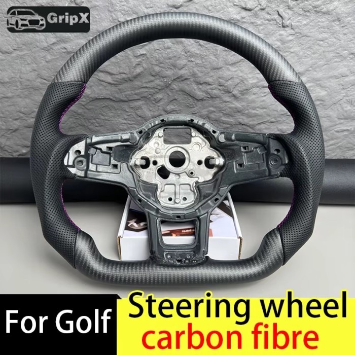 Suitable for Volkswagen GTl/Golf MK72013-2020 GTI Tiguan Passat DSG carbon fiber steering wheel MK7