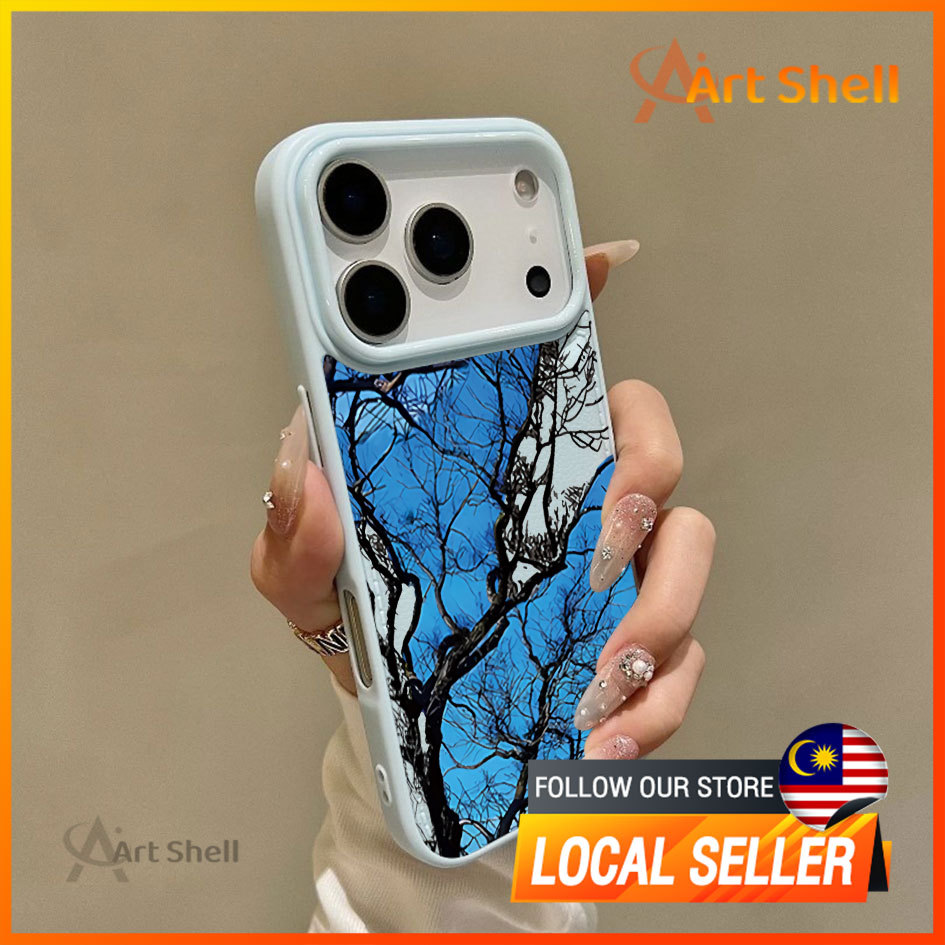 สําหรับ IPhone 17 Air 16 15 14 13 12 11 Pro Max X XR XS Max 7 8 Plus Reben Merah Muda เคสโทรศัพท์ปกอ