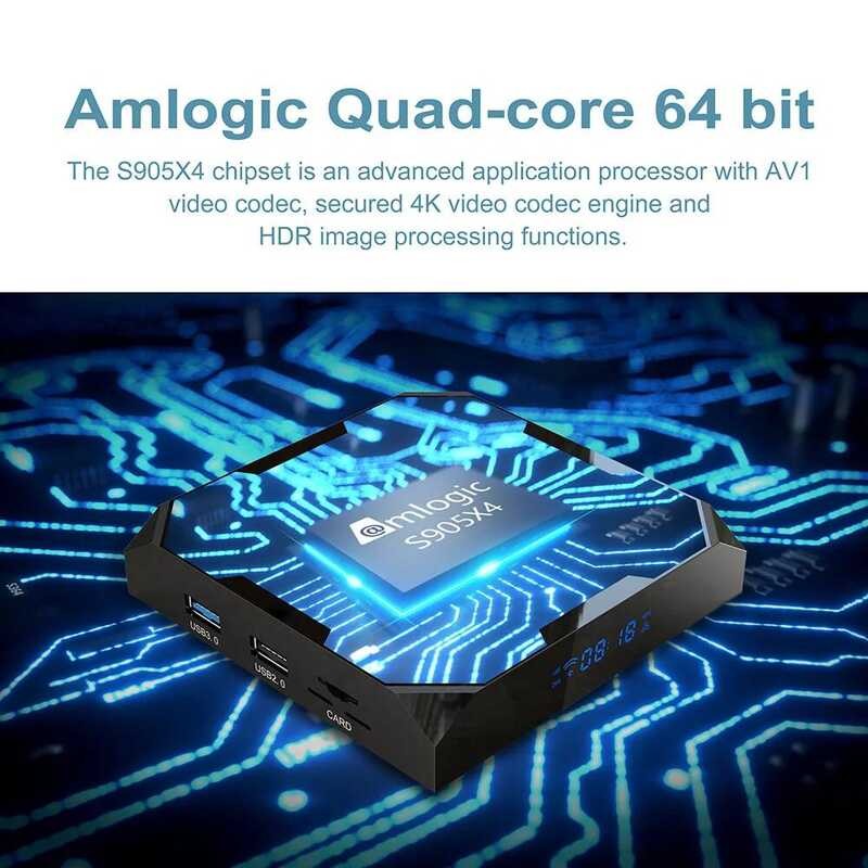 ▥ X96max Plus Ultra Smart TV Box Android 11 Amlogic S905x4 64Gb TVBOX 8K Wifi BT X96 Max Media