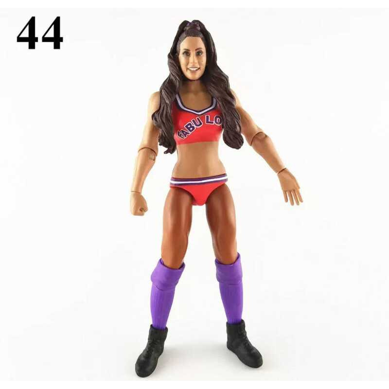 TV SD Action Figures Doll Toy Hands WWE Mattel 7 Inch Figure Mattel Lady's Wrestler Sister Braided