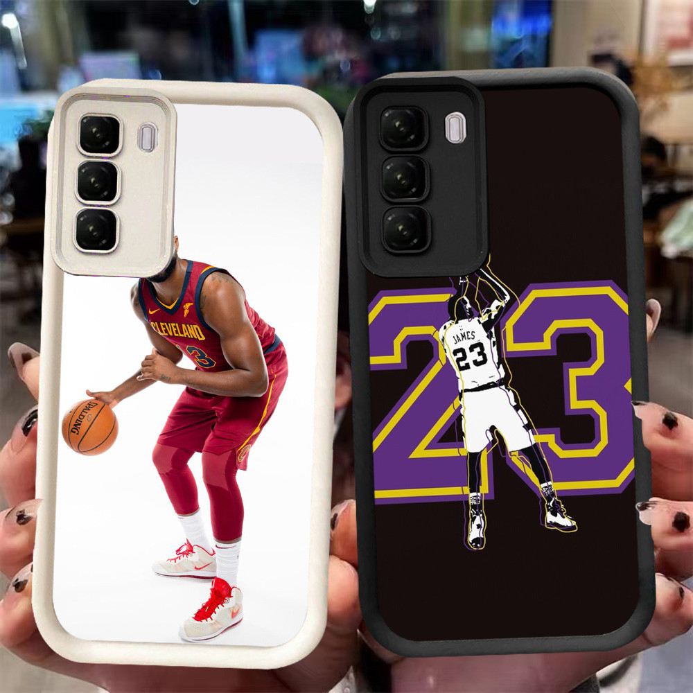XI66 Lebron james 23 เคสสําหรับ Infinix HOT 50i 60 50 60i Pro Plus สีดําสีขาว