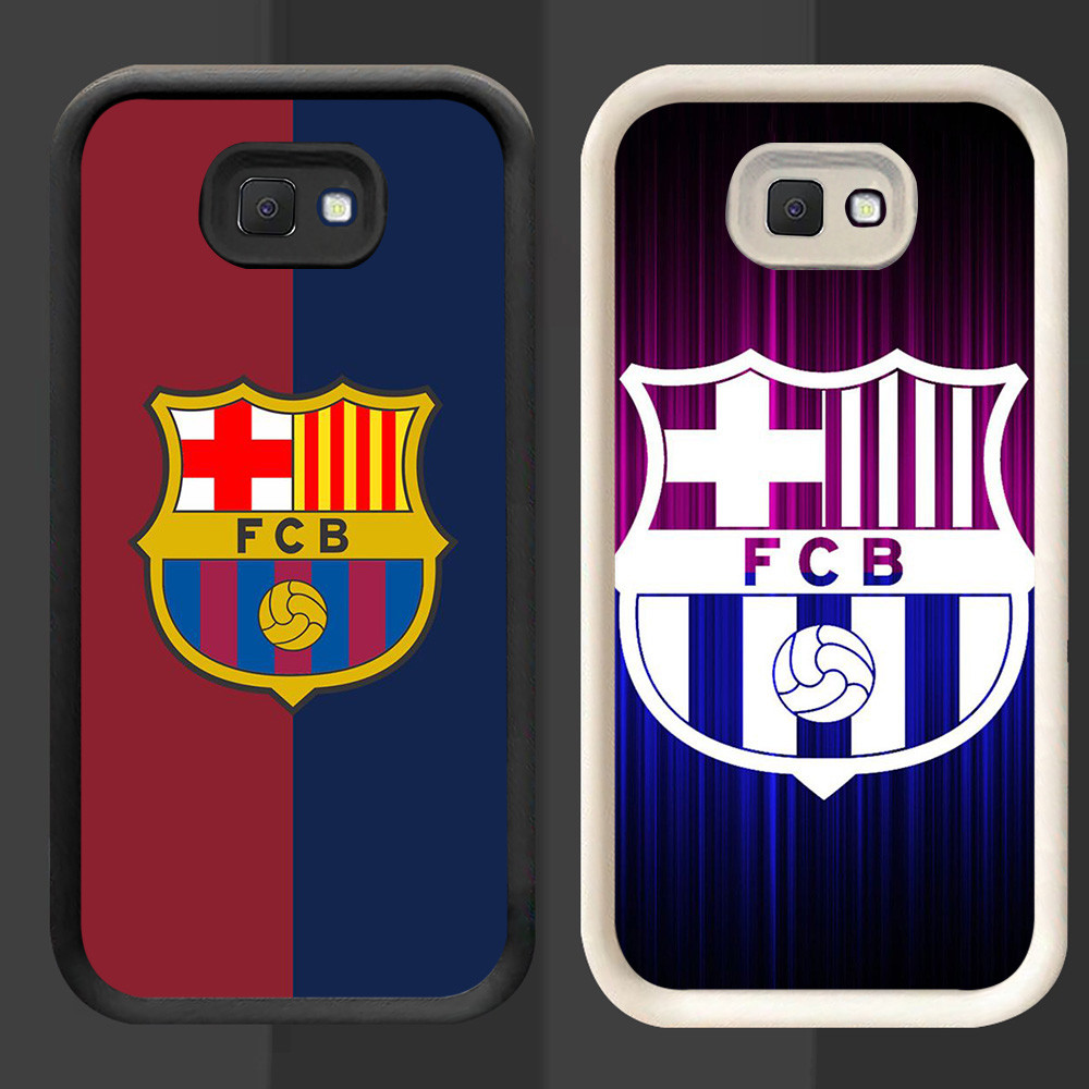 R90 Barcelona FC Casing สําหรับ Samsung J7 J6 J4 Plus J2 Prime Pro สีดําและสีขาว