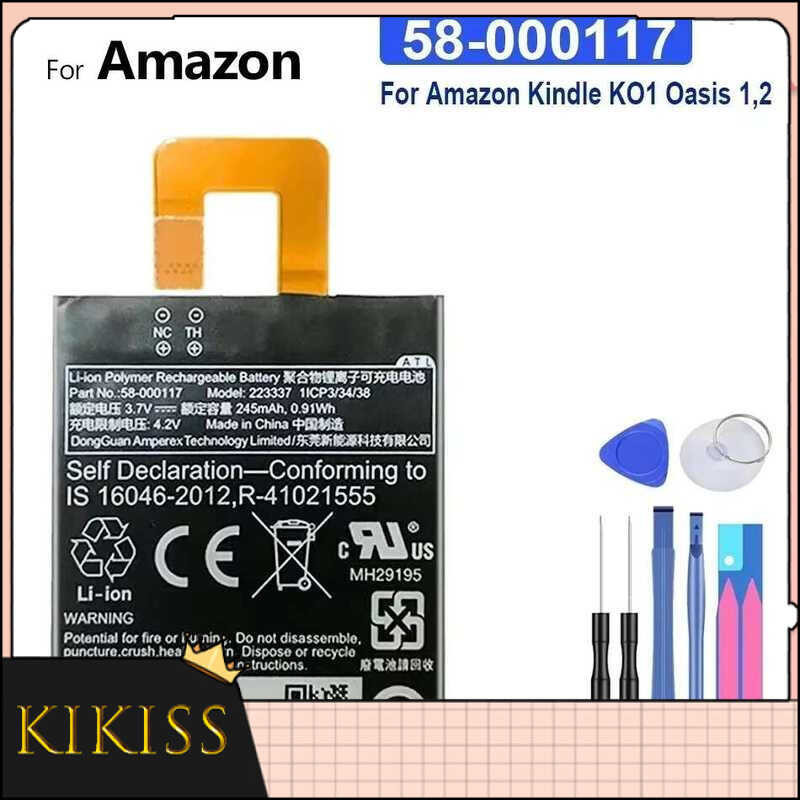 for Amazon Kindle KO1 Oasis 1,2 58-000117 แบตเตอรี่ 245mAh