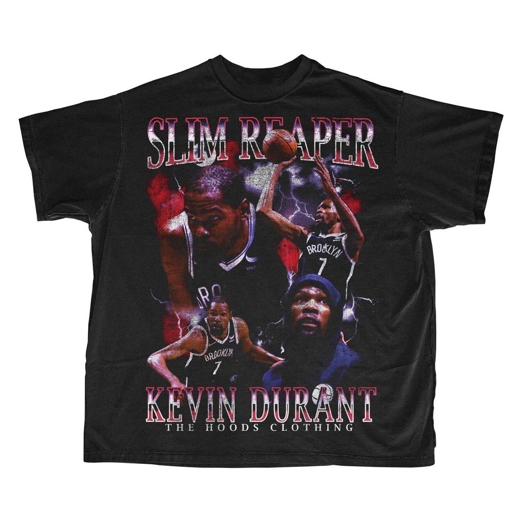 Slim REAPER KEVIN DURANT BOOTLEG/VINTAGE OVERSIZED SHIRT